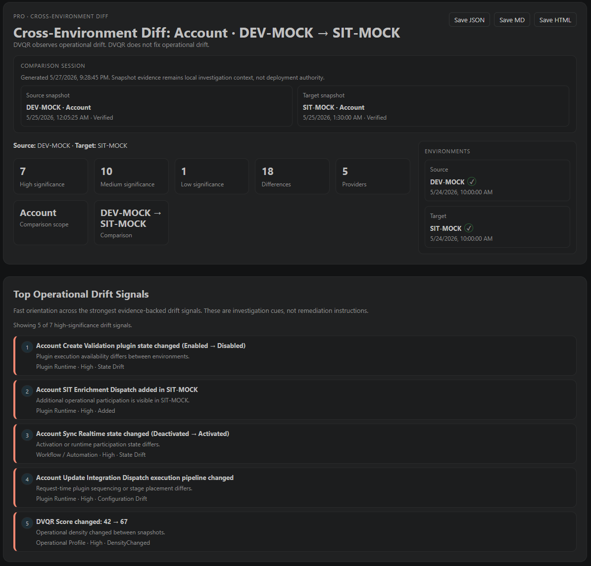 DV Quick Run Cross Diff screenshot